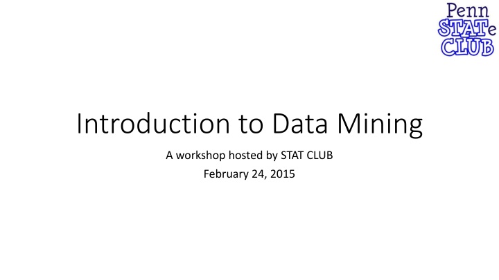introduction to data mining