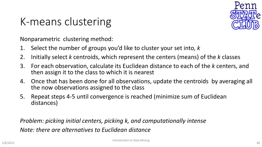 k means clustering
