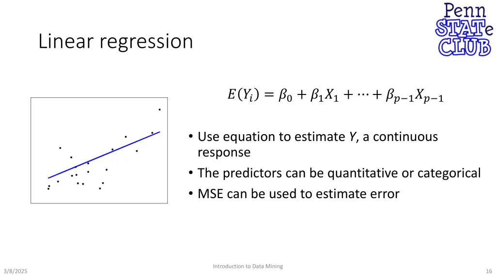 linear regression