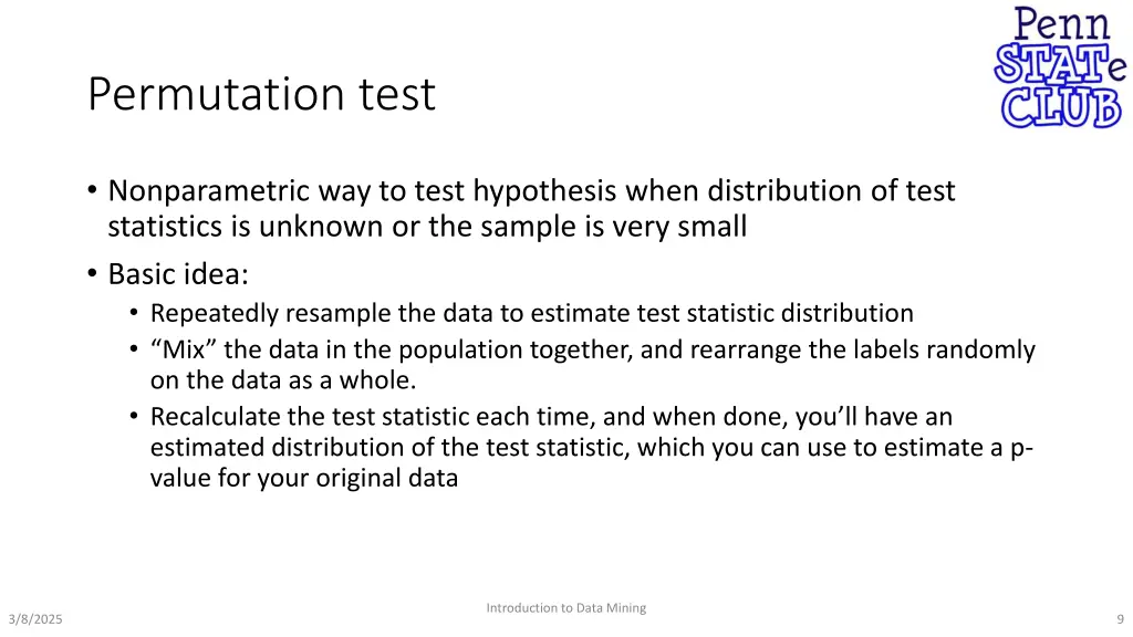 permutation test