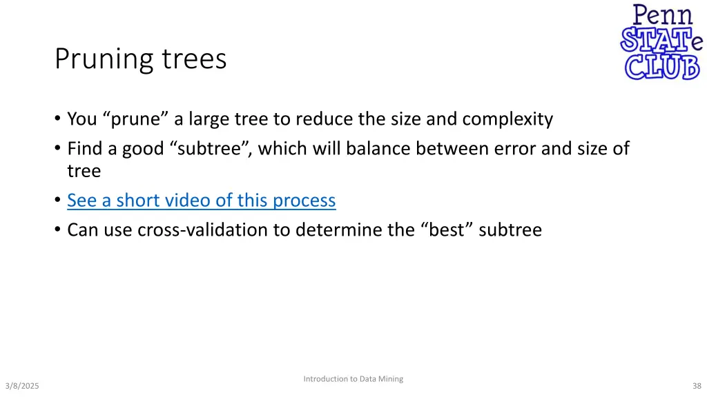 pruning trees