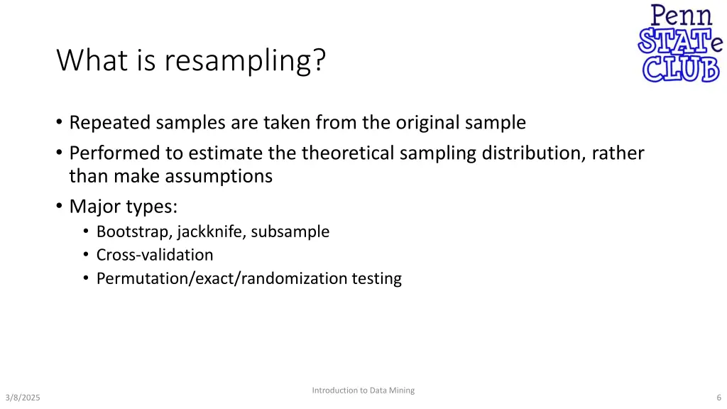 what is resampling
