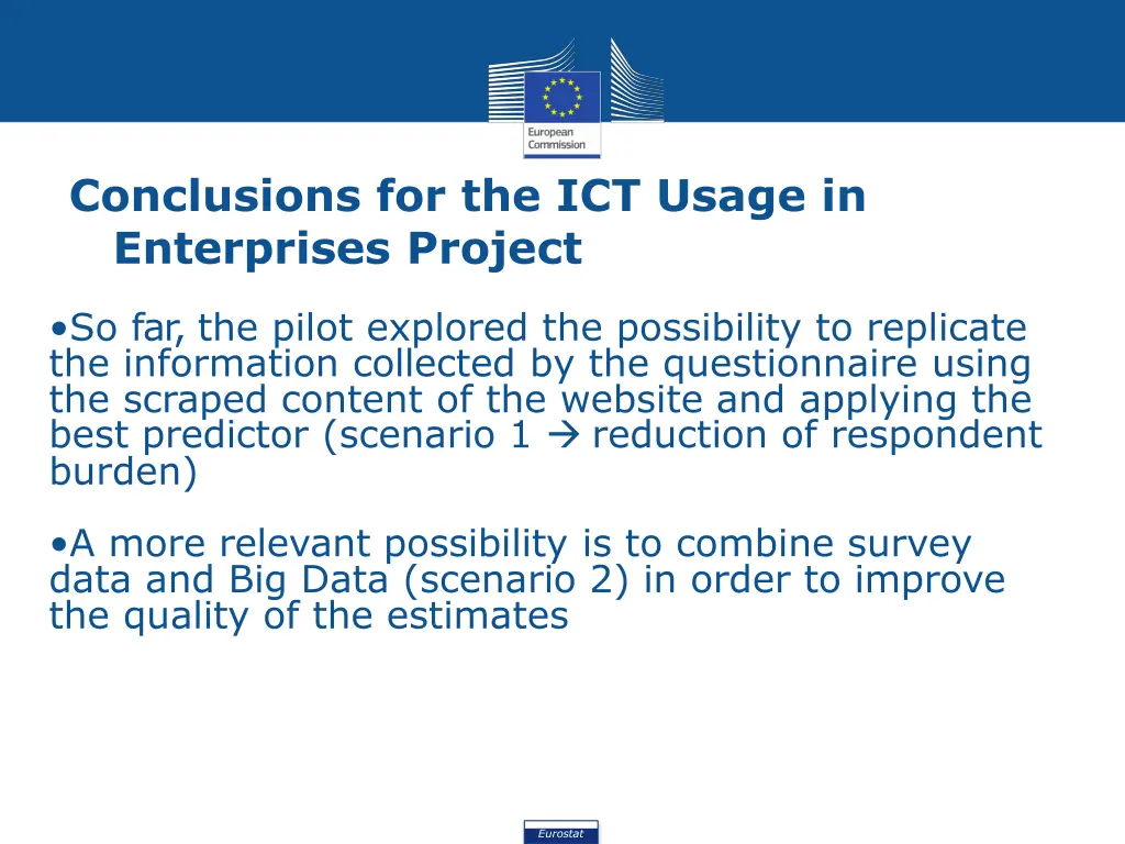 conclusions for the ict usage in enterprises