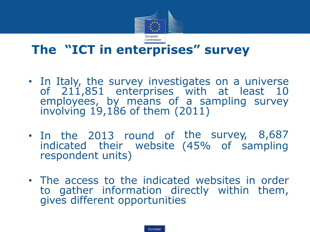 the ict in enterprises survey