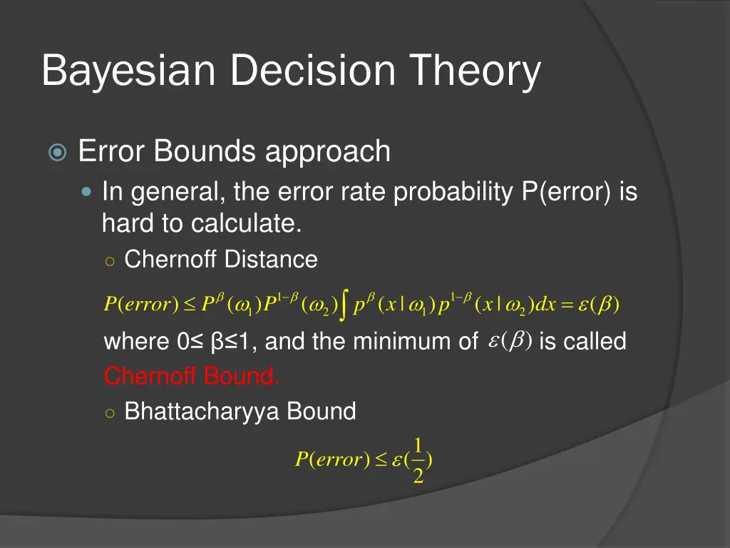 bayesian decision theory 6