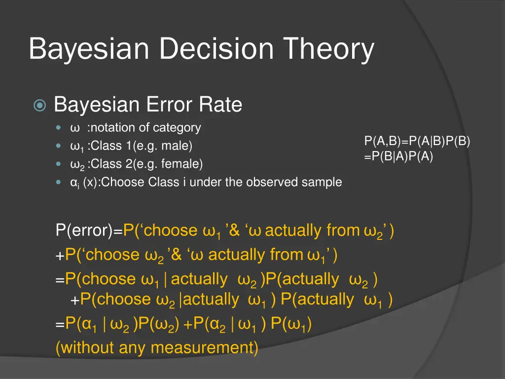 bayesian decision theory