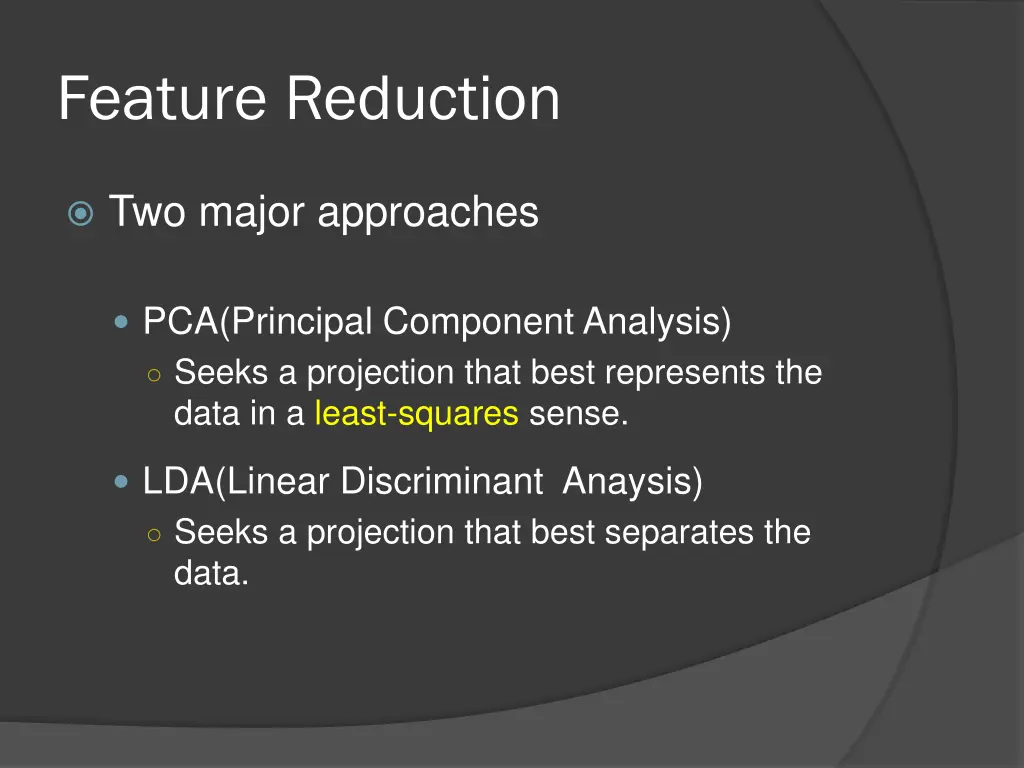 feature reduction 1
