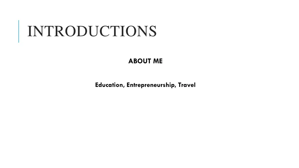 introductions 1