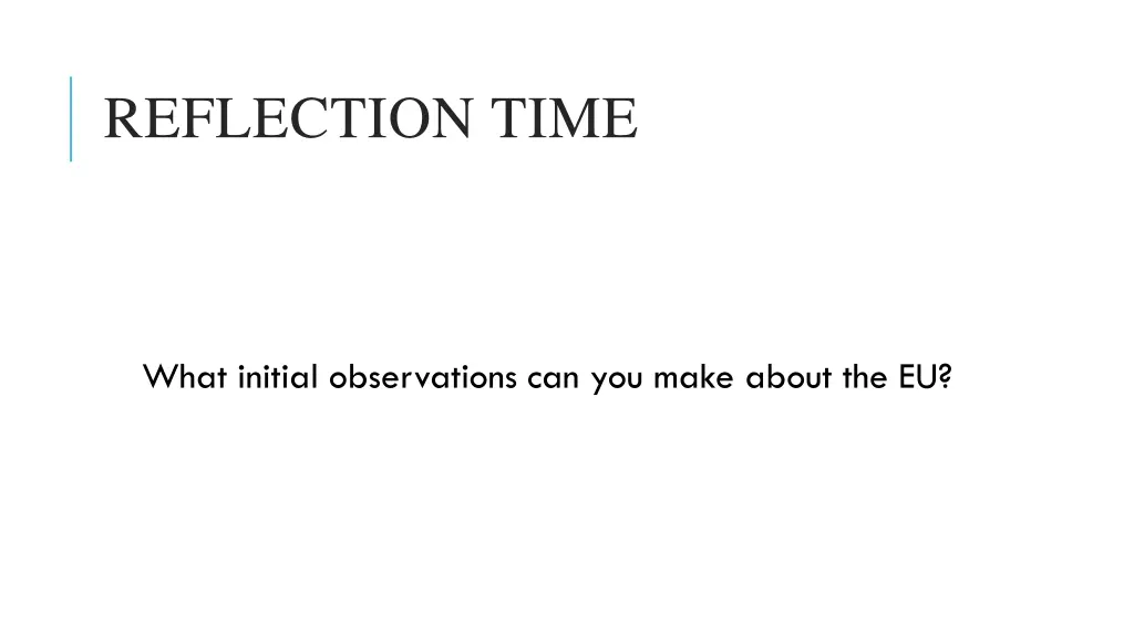 reflection time