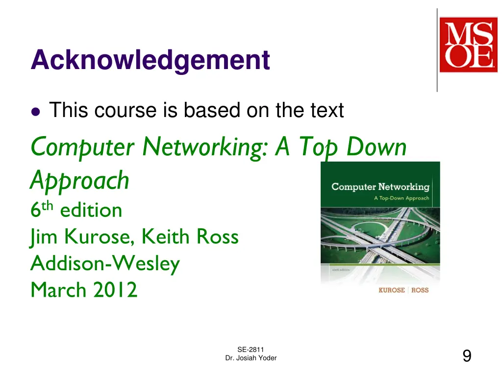 acknowledgement