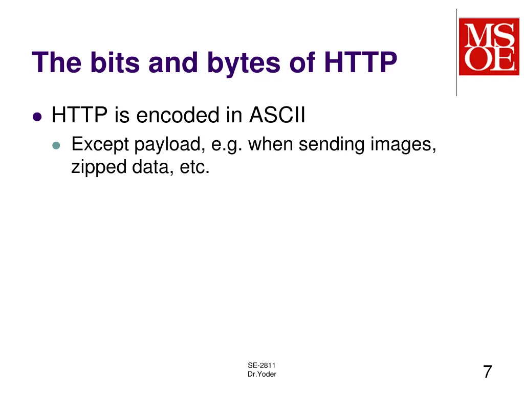 the bits and bytes of http