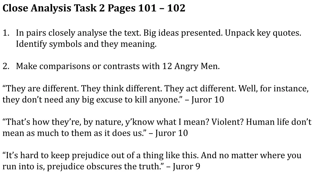 close analysis task 2 pages 101 102