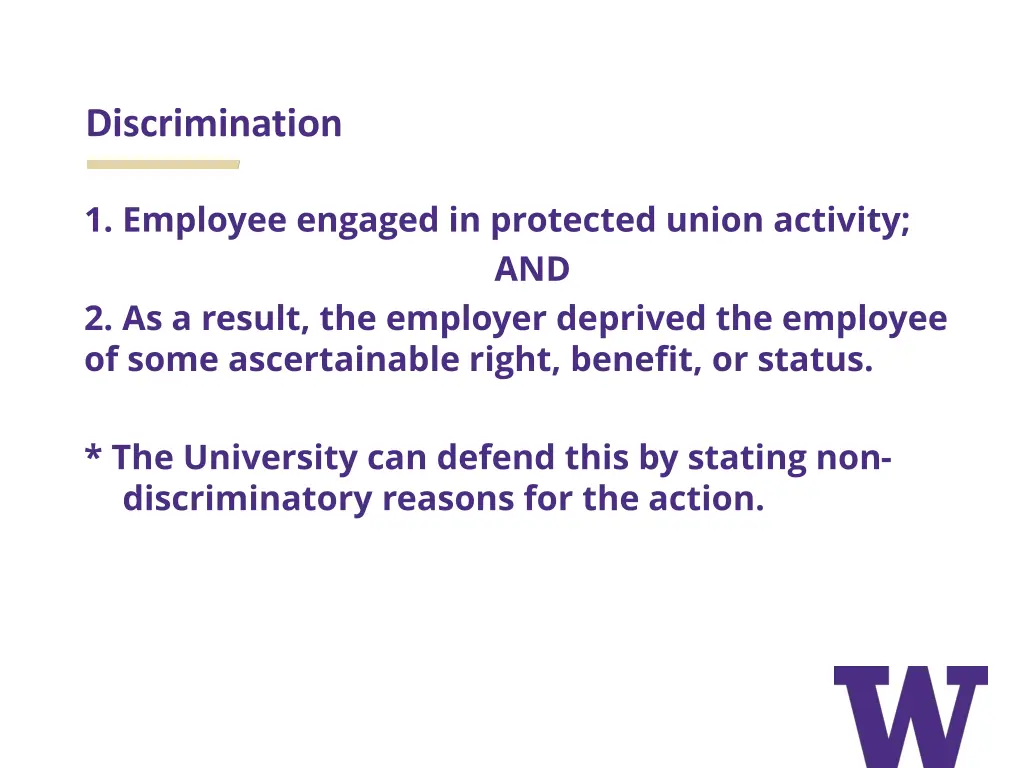 discrimination