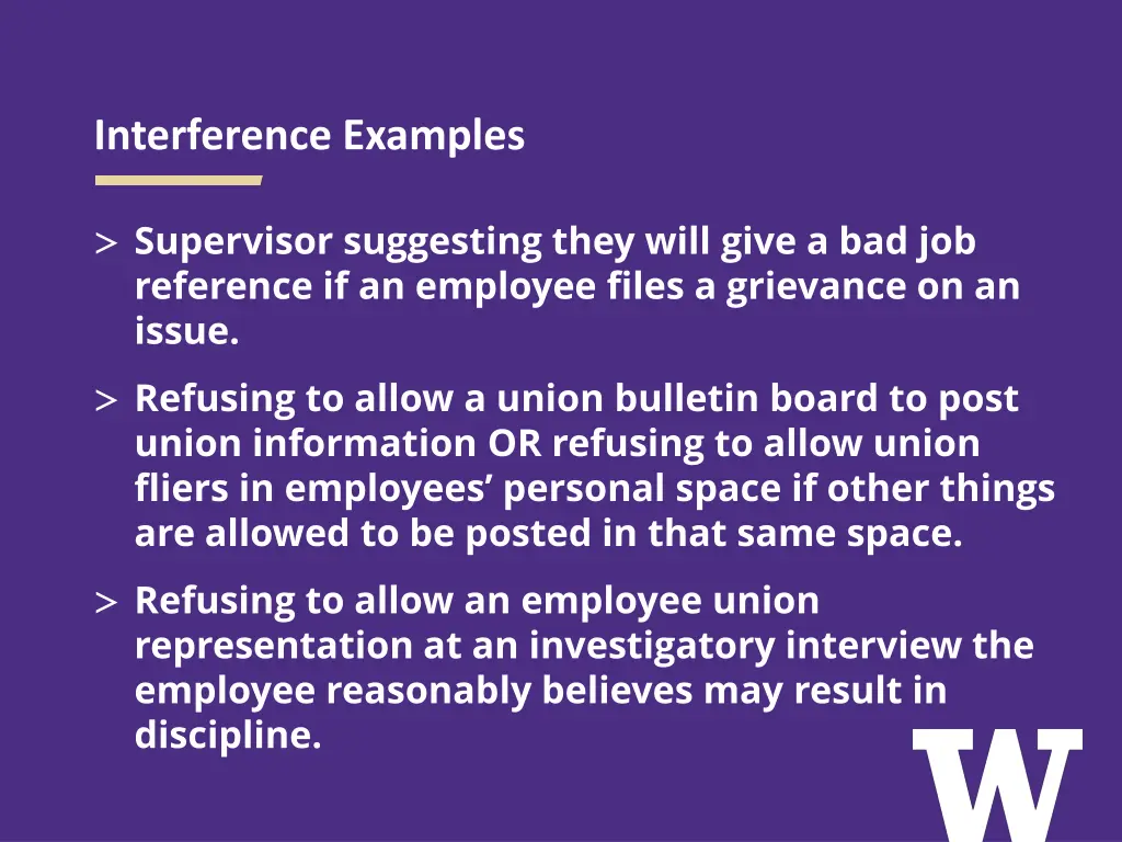 interference examples