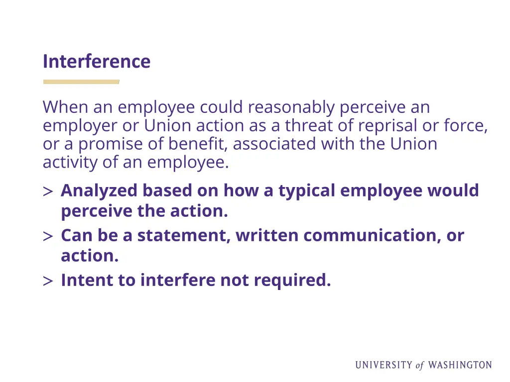 interference