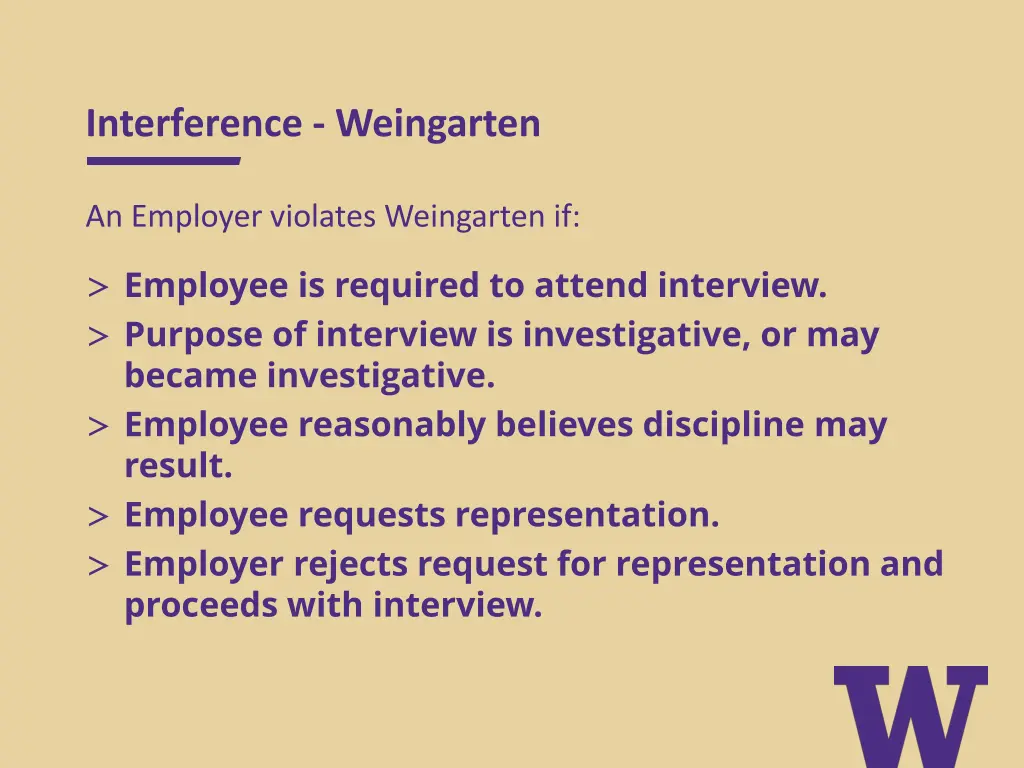 interference weingarten
