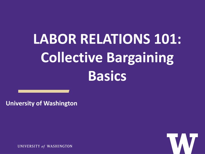 labor relations 101 collective bargaining basics