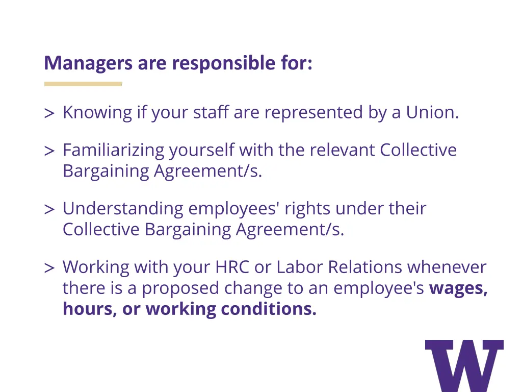 managers are responsible for