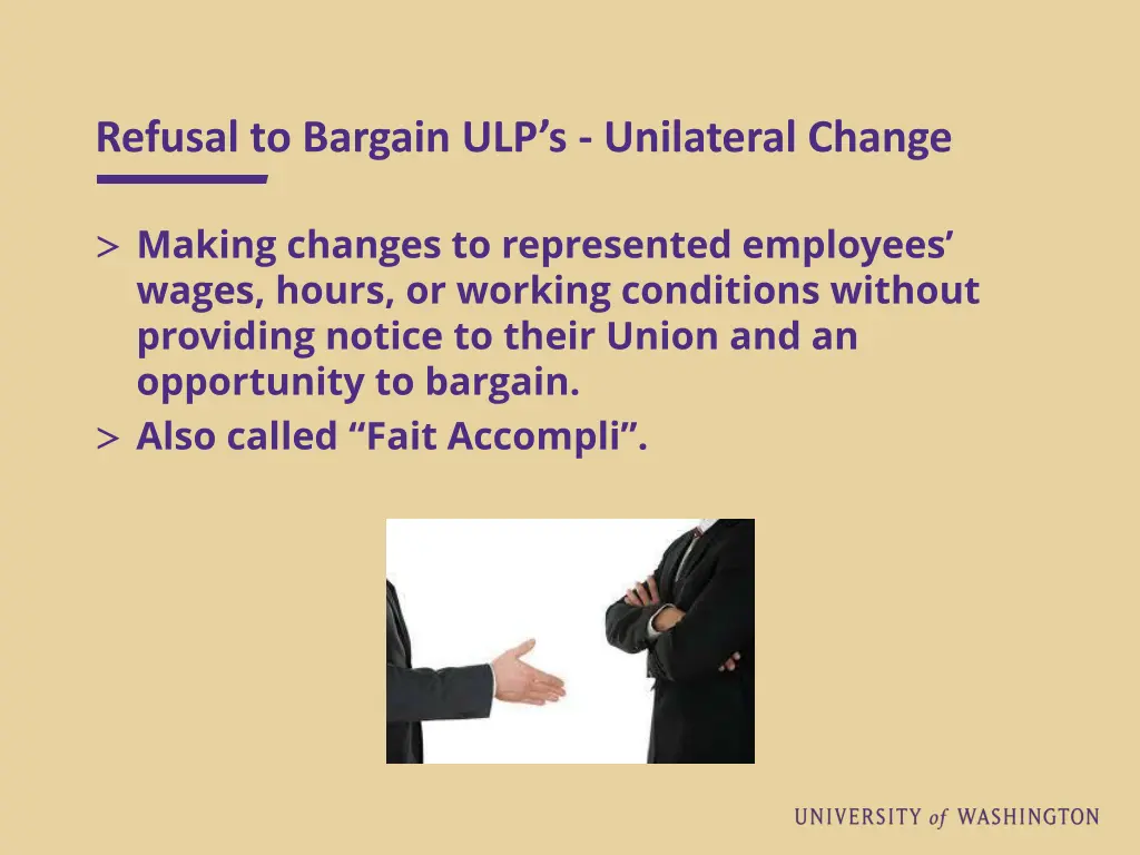 refusal to bargain ulp s unilateral change