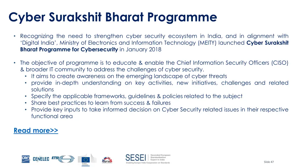 cyber surakshit bharat programme