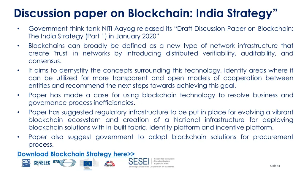 discussion paper on blockchain india strategy