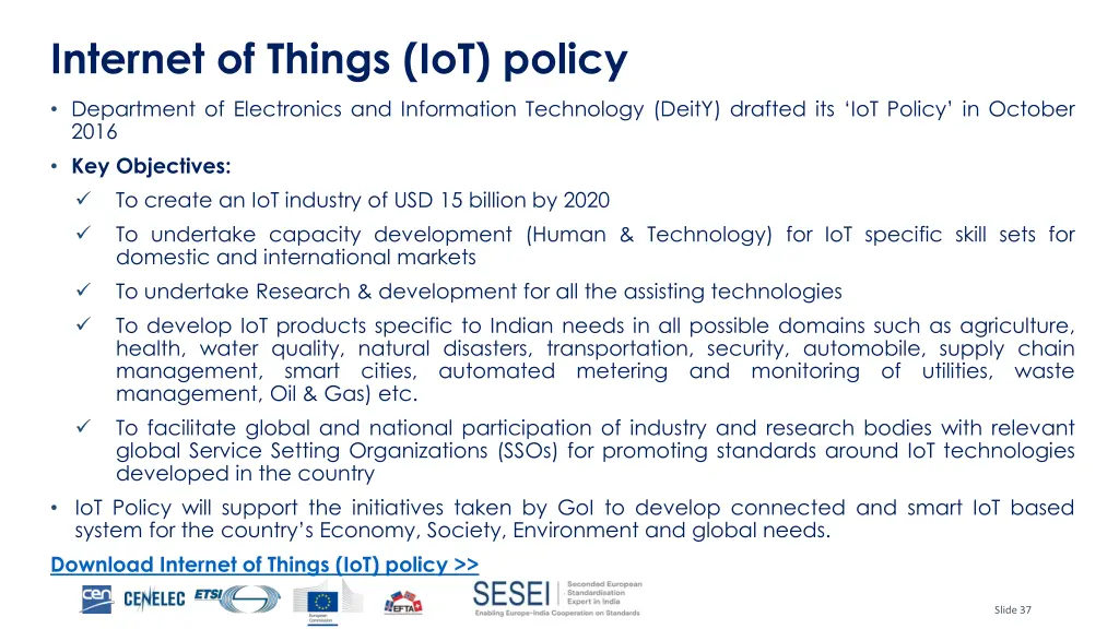 internet of things iot policy