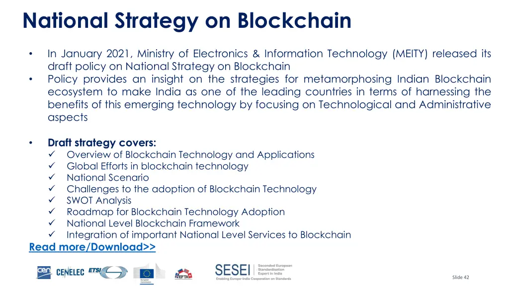 national strategy on blockchain