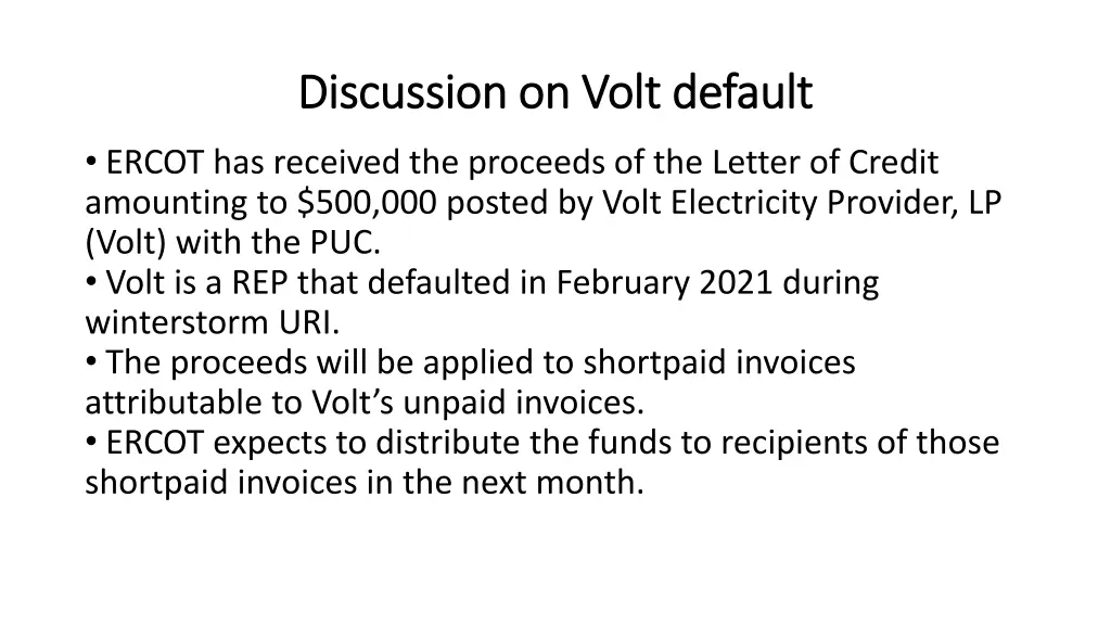 discussion on volt default discussion on volt