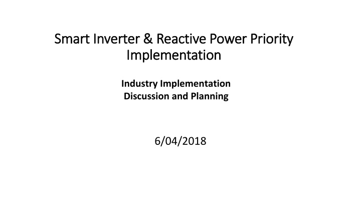 smart smart inverter reactive power priority