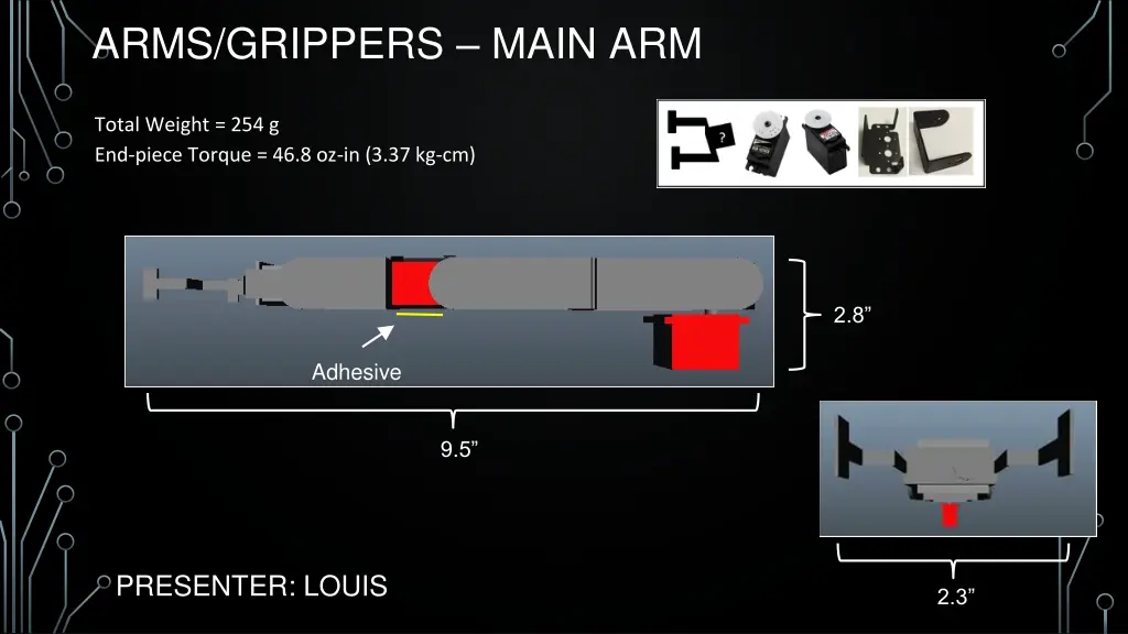 arms grippers main arm