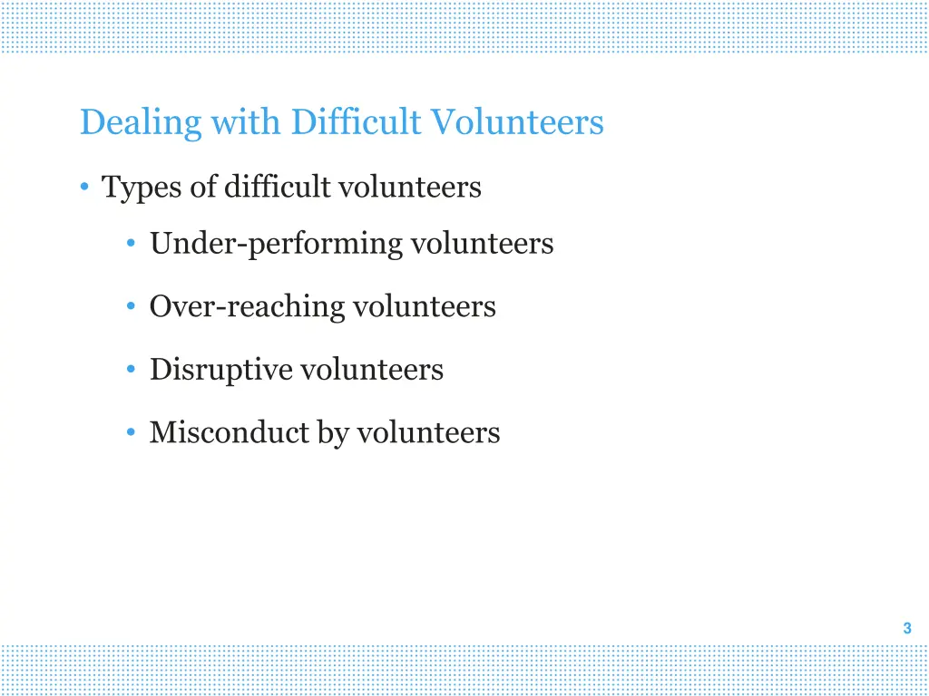 dealing with difficult volunteers 1