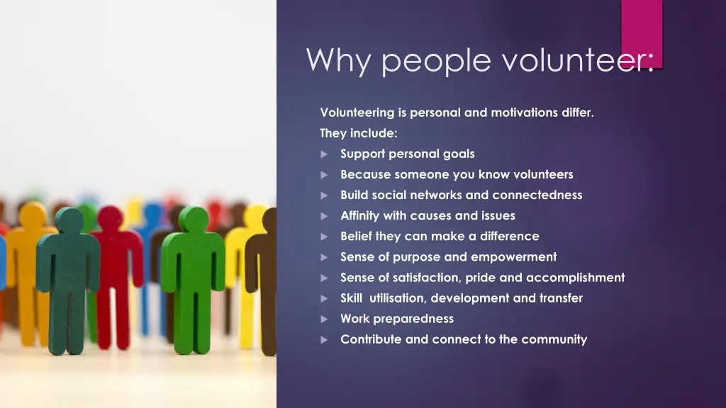 why people volunteer