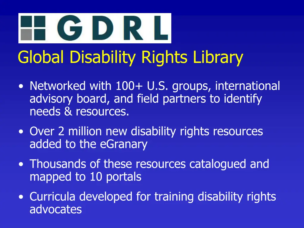 global disability rights library
