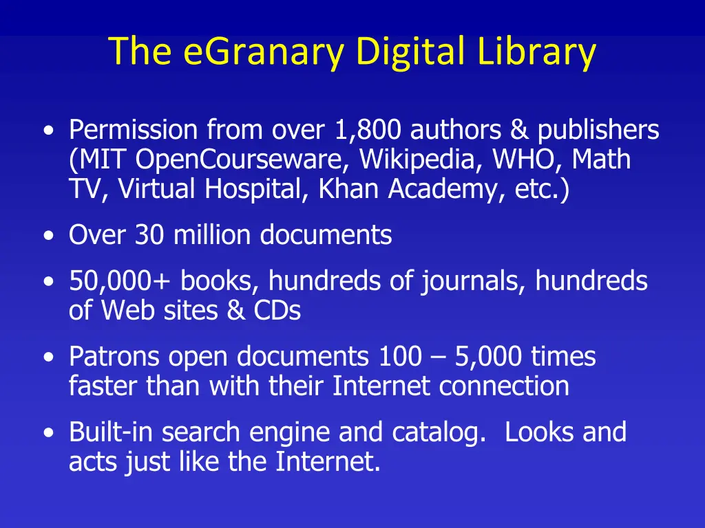 the egranary digital library 1
