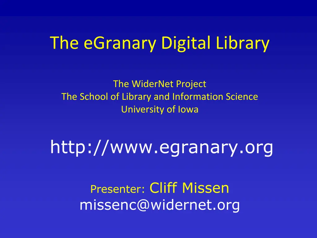 the egranary digital library 2