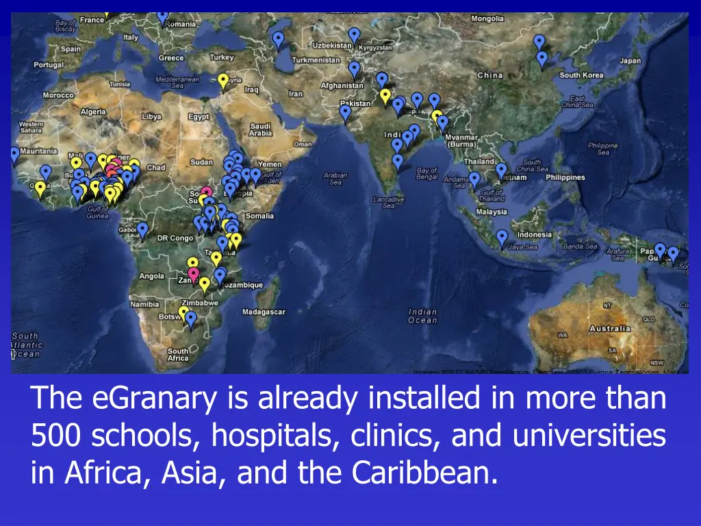 the egranary is already installed in more than