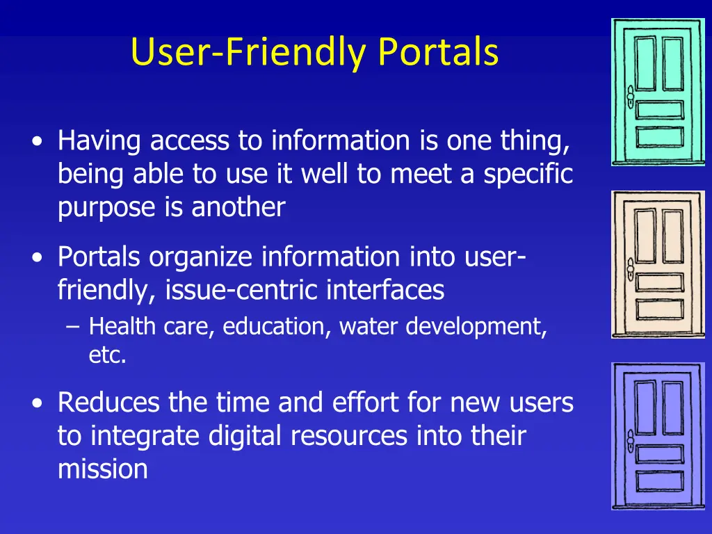 user friendly portals