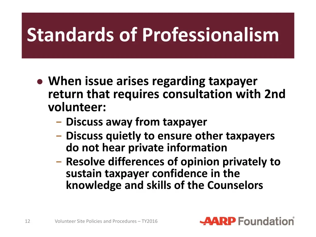 standards of professionalism 2