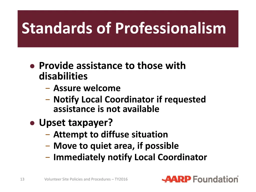standards of professionalism 3