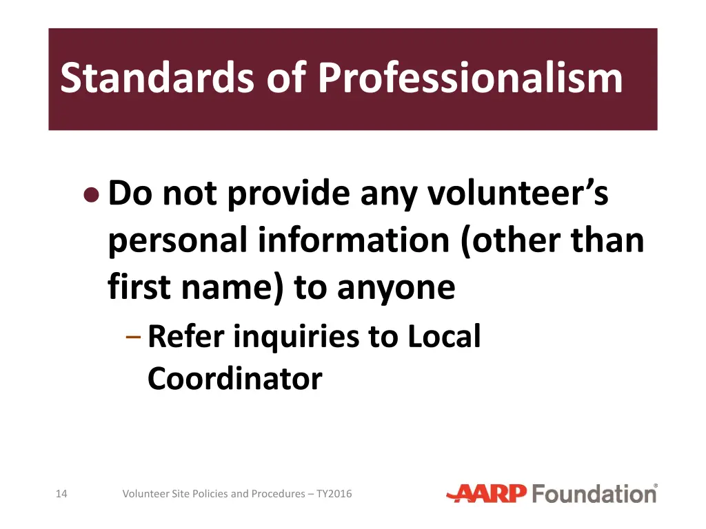 standards of professionalism 4
