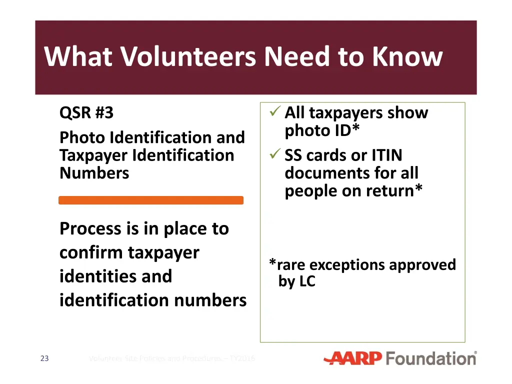 what volunteers need to know 2