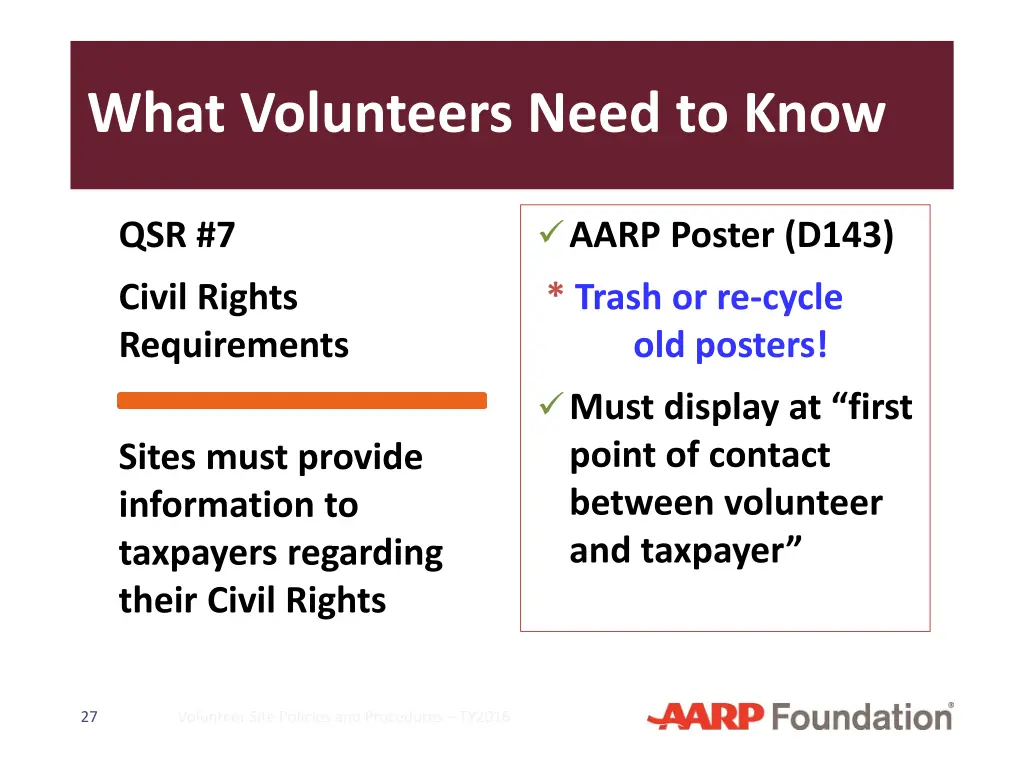 what volunteers need to know 6
