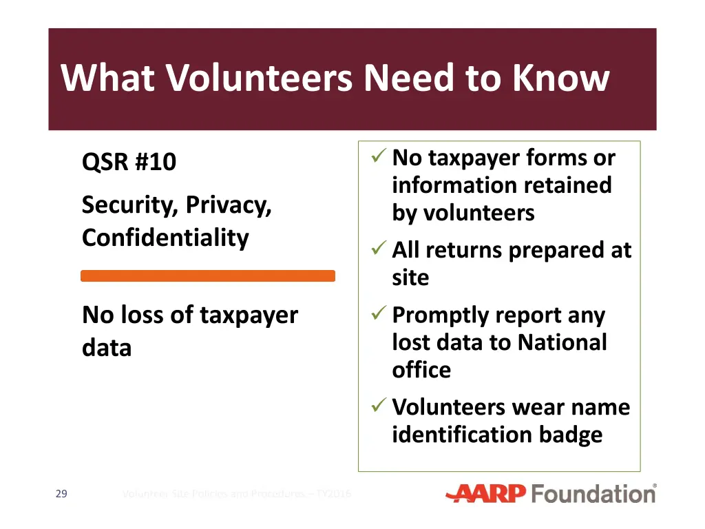 what volunteers need to know 8