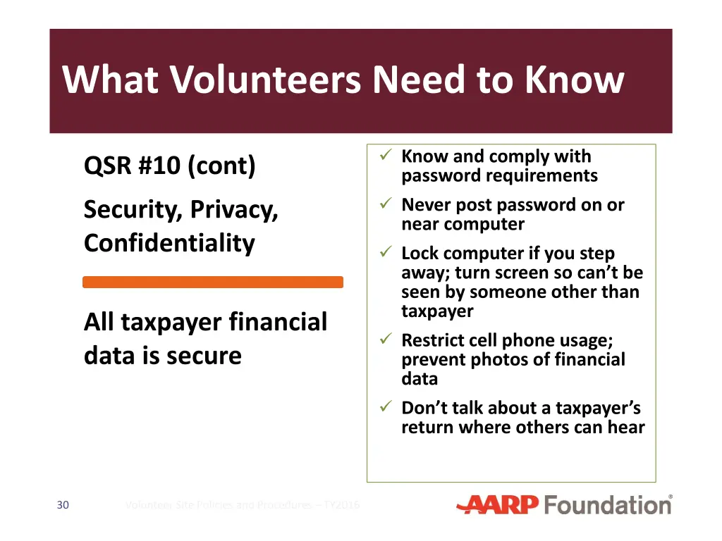 what volunteers need to know 9