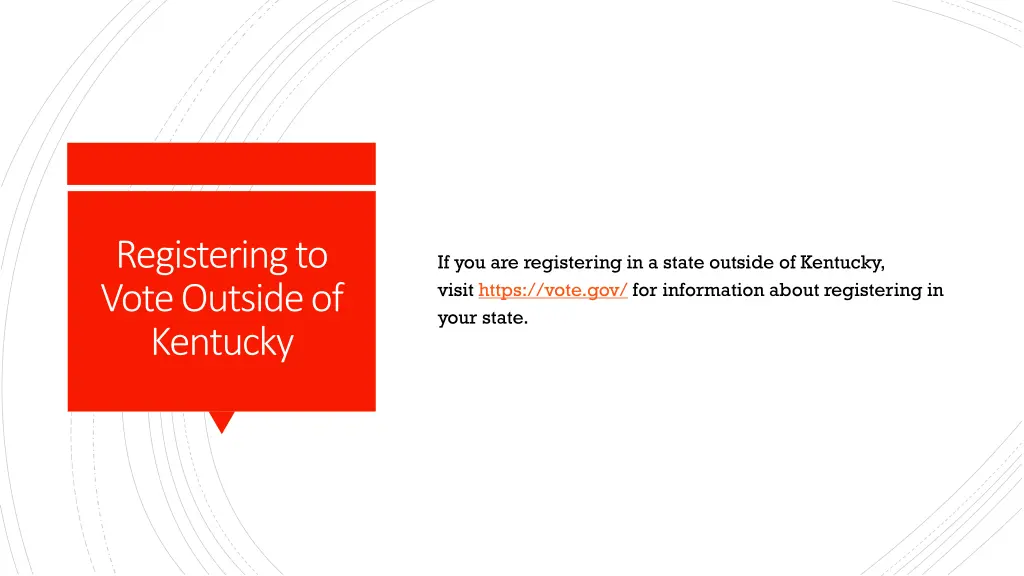 registering to vote outside of kentucky