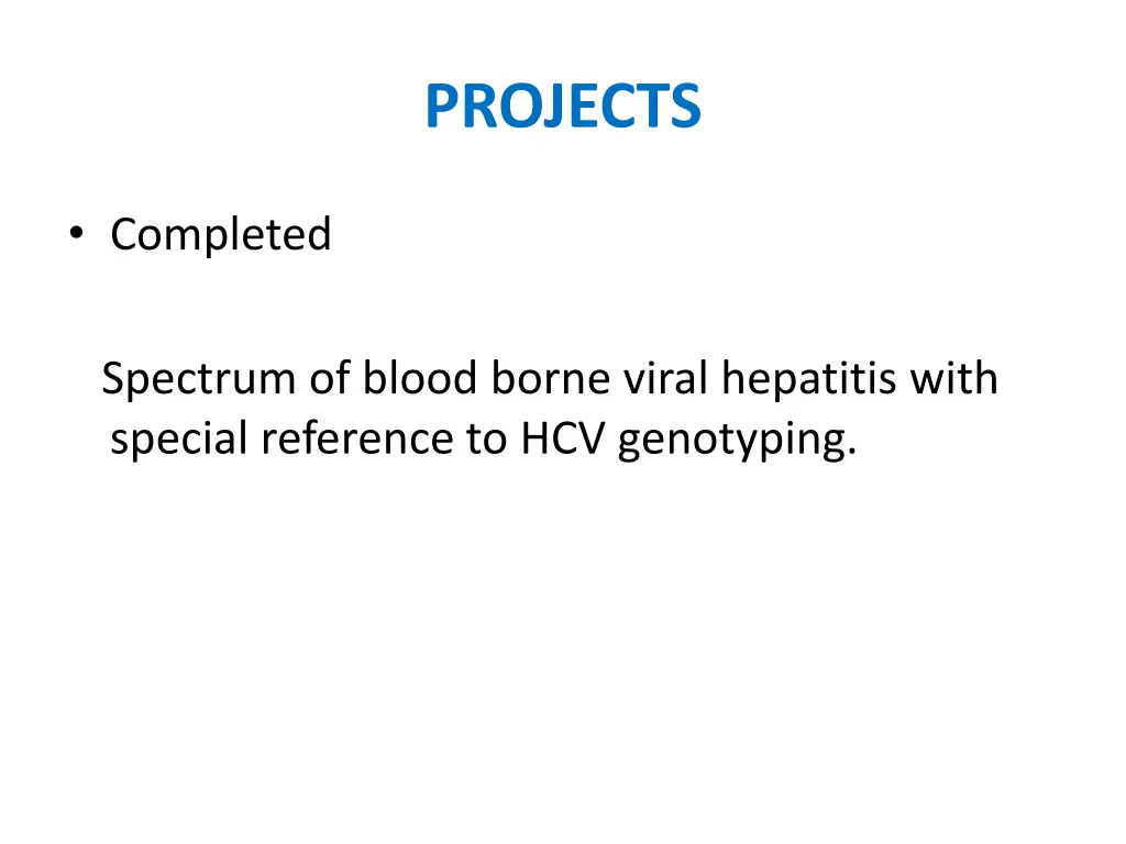 projects