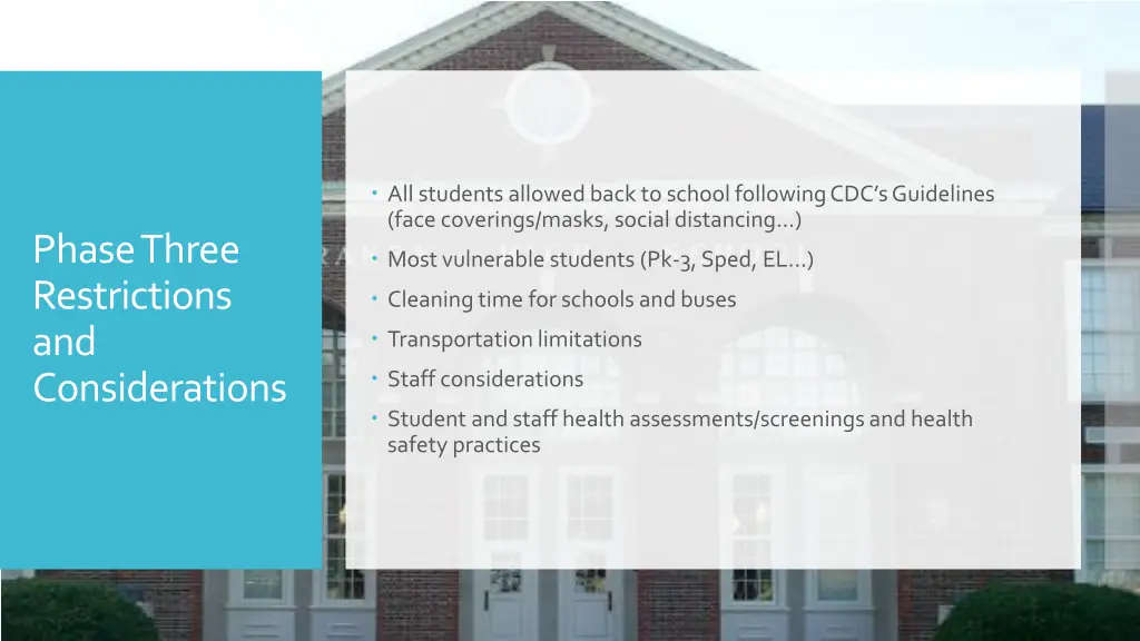all students allowed back to school following