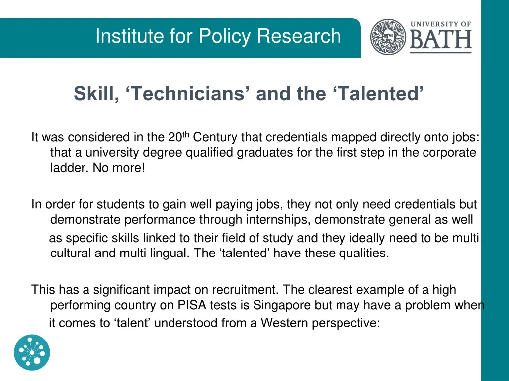 institute for policy research 18