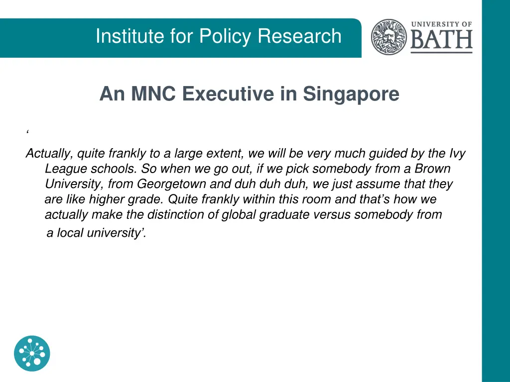institute for policy research 19