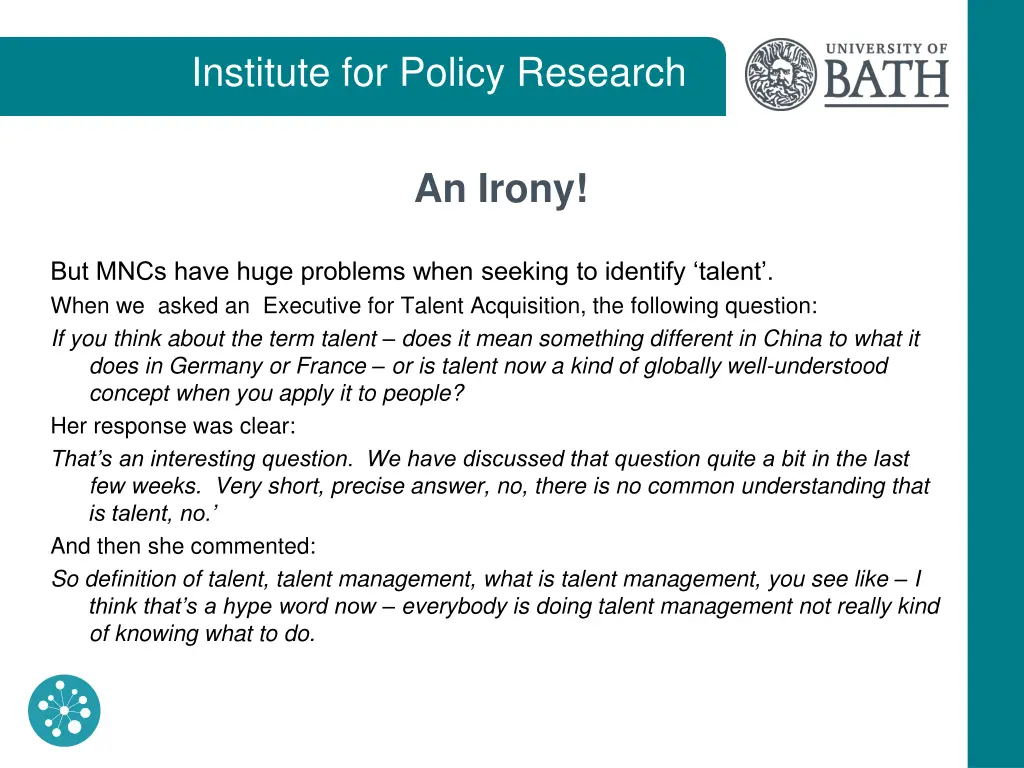 institute for policy research 20